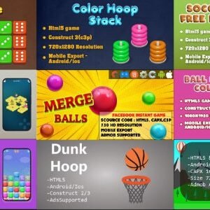HTML5 GAMES BUNDLE 9 GAMES(Construct 3)