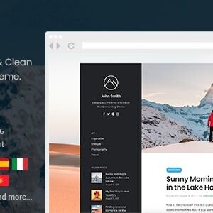 Iceberg - Simple  Minimal Personal WordPress Blog Theme