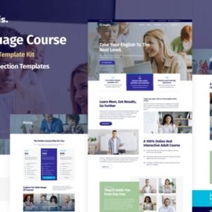 Inglis - Language Course WordPress Elementor Template Kit