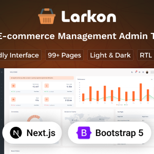 Larkon - Next.js Ecommerce Management Admin & Dashboard Template