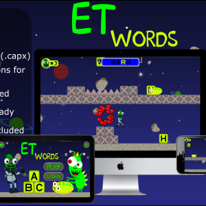 ET Words - Educational Game (.CAPX Web and Mobile) HTML5 files