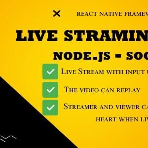 Live streaming App Backend Node.js - socket.io