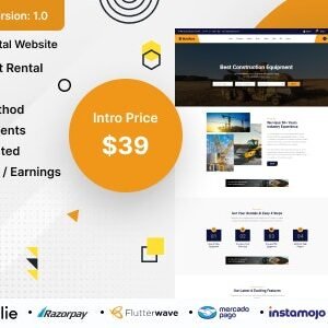 Multirent - Multivendor Equipment / Multipurpose Rental Website 3.0