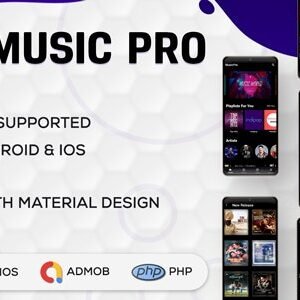 Flutter Music Player - Online MP3 (Songs) App With PHP Admin Panel | (V5.0)
