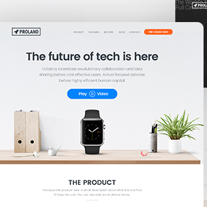 Single Product Landing Page WordPress Theme - Proland