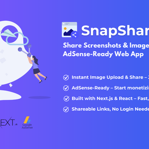 SnapShare - Share Screenshots and Images Instantly | Adsense Ready WebApp