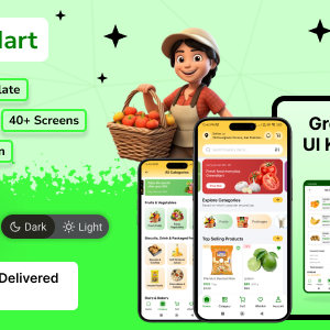 Grocery & eCommerce Mobile App Template (React Native + iOS + Android)