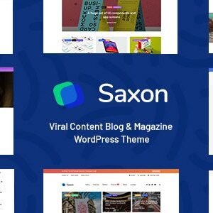 Saxon - Viral Content Blog  Magazine Marketing WordPress Theme