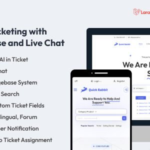 Quick Rabbit - AI Powered Support Ticketing with Knowledgebase and Live Chat