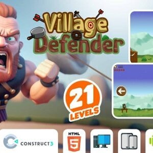 Village Defender - HTML5 Game (Construct3)
