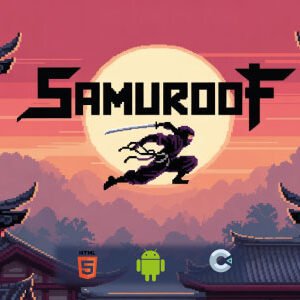 Samuroof â€“ Roof Jump Arcade (HTML5 & Android) in Construct 3 Game