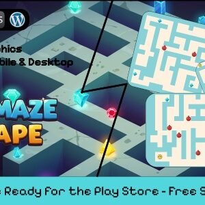 Gem Maze Escape - Construct 3 Game (HTML5, AdMob, C3P)