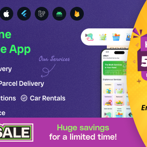 eMart | Multivendor Food, On-demand, eCommerce, Parcel, Taxi Booking, Car Rent App with Admin & Web 6.4